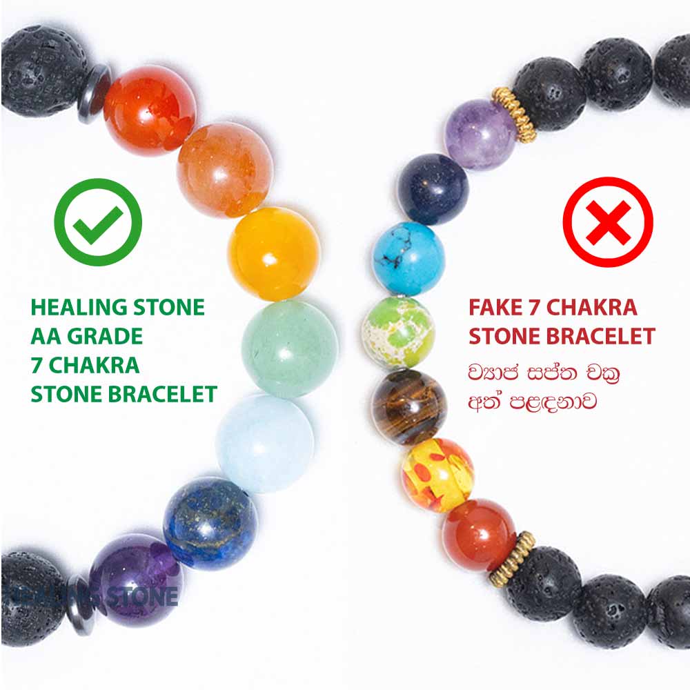 7 Chakra With Lava Stone Bracelet