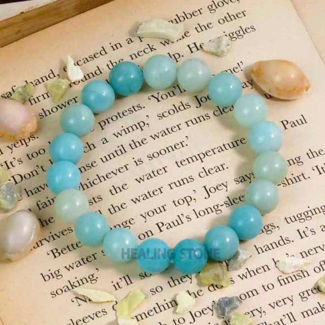 Blue Amazonite Stone Bracelet
