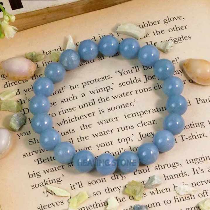 Angelite stone deals bracelet