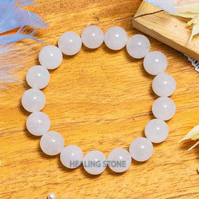 White Jade Stone Bracelet