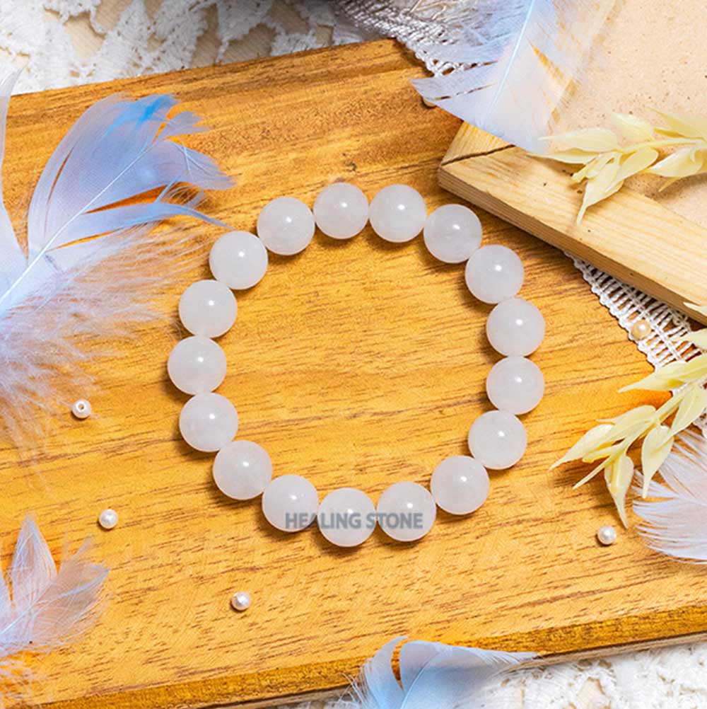White Jade Stone Bracelet