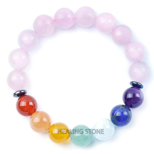 සප්ත චක්ර සහ රෝස පලිඟු පාෂාණ පළඳනාව