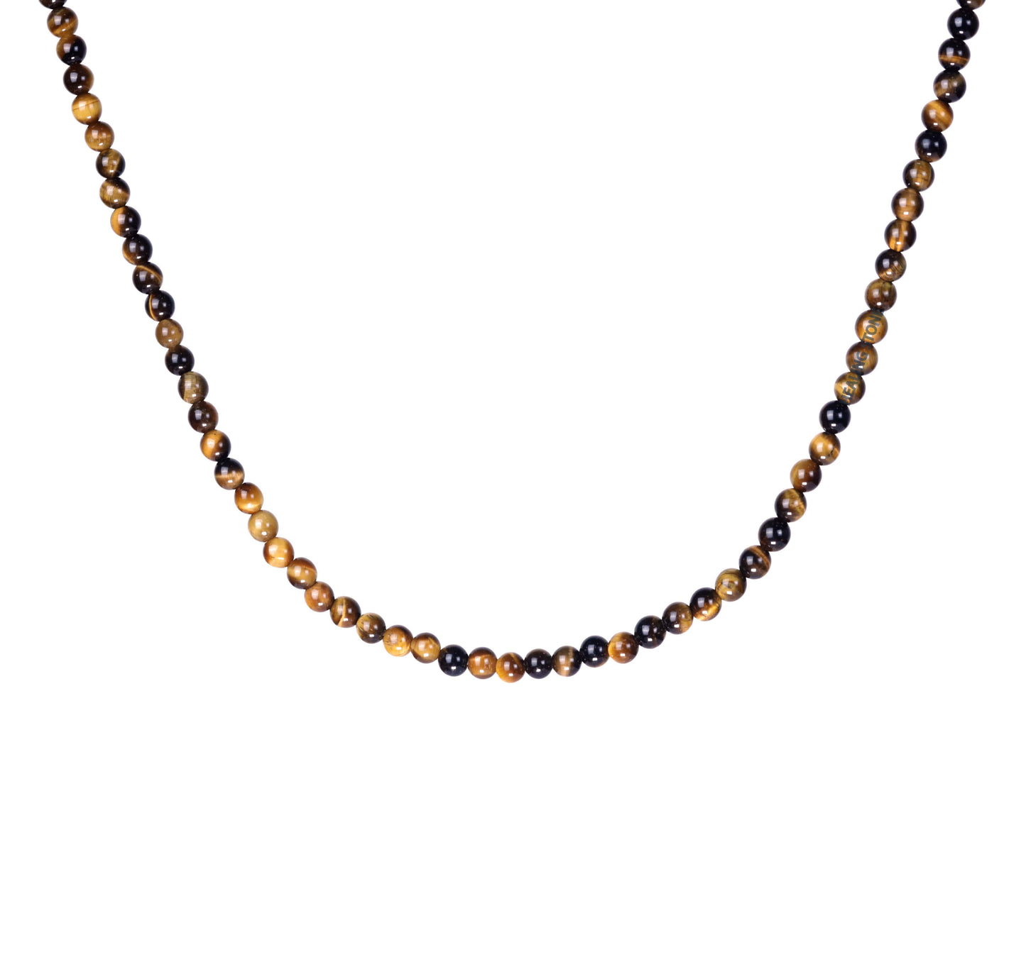 Golden Brown Tiger's Eye Stone Necklace 28inch