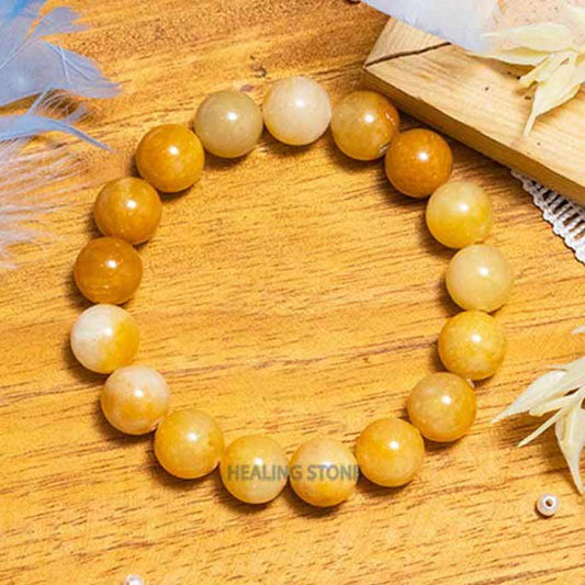 කහ ජේඩ්  පාෂාණ පළඳනාව