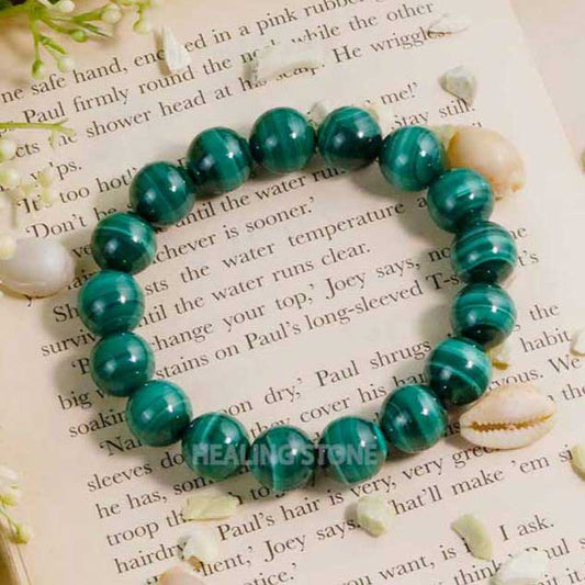 Unakite Beads Crystal Bracelet, 8-MM Beads- Hand Beaded Stone Wear Gir –  Anjoriya Jewels