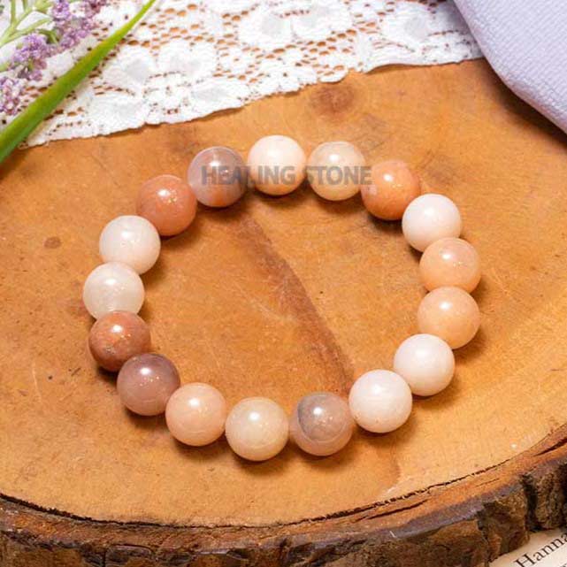 Peach Aventurine Stone Bracelet