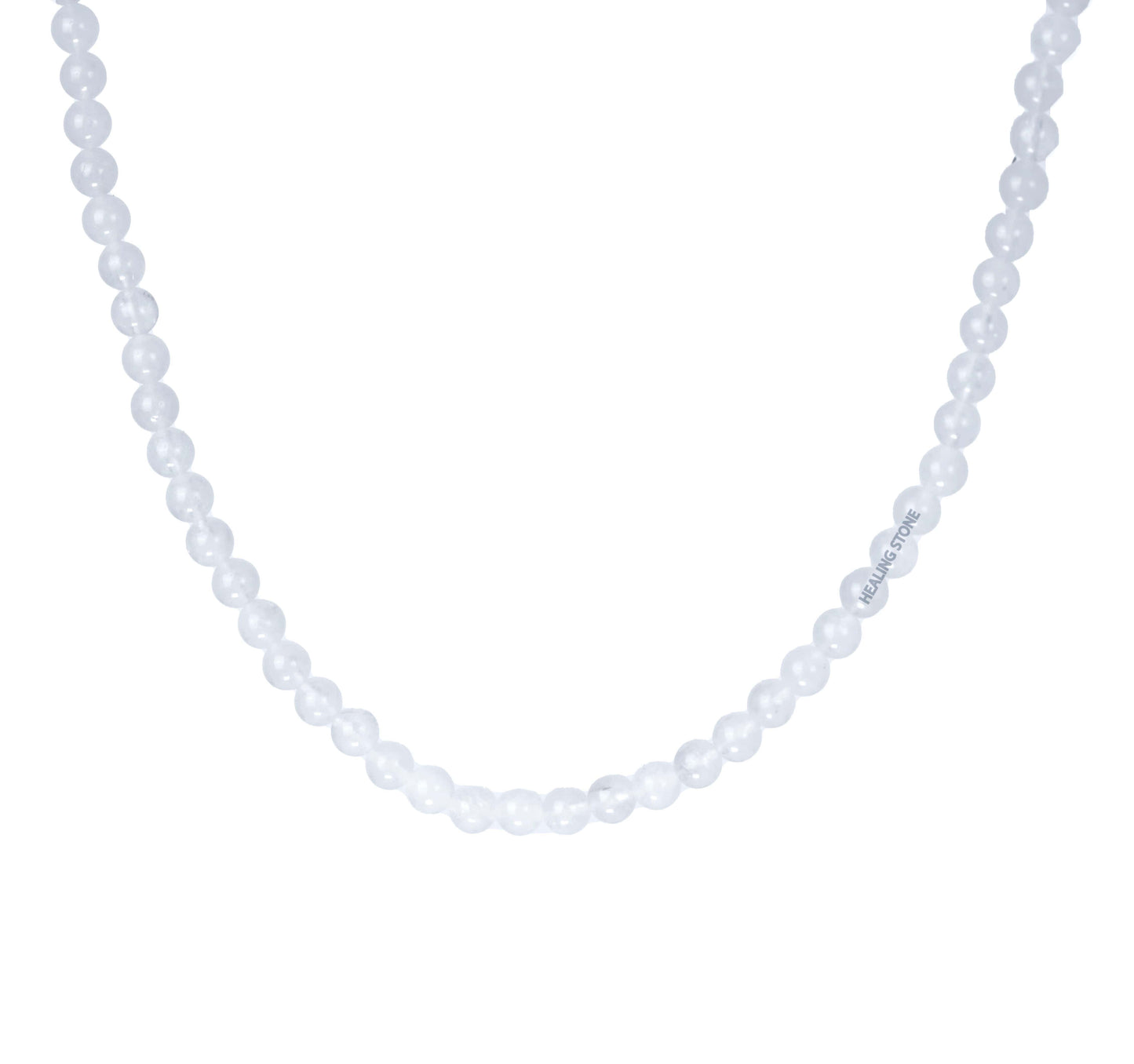 White Jade Stone Necklace 28inch