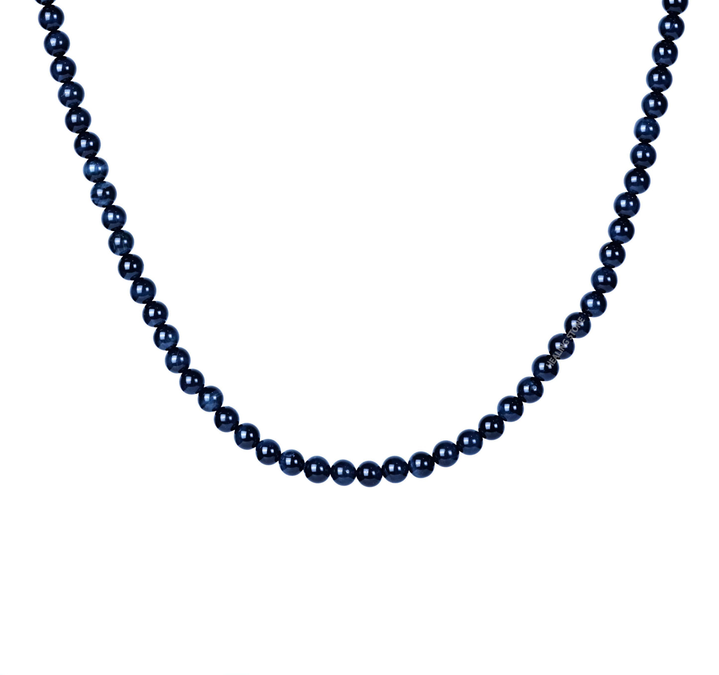 Premium Dark Blue Tiger's Eye Stone Necklace 28inch